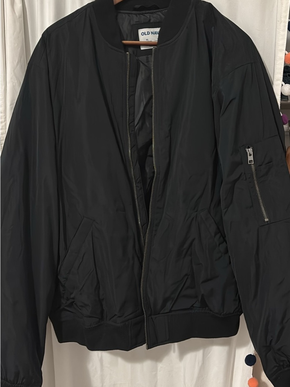 Old Navy Men's Black Bomber Jacket